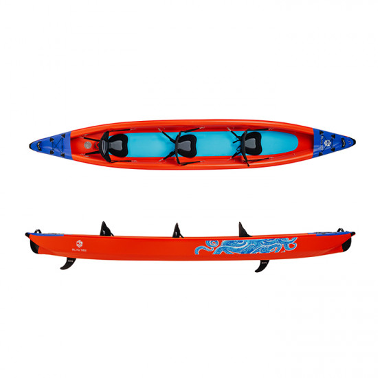  Blau see надувной каяк Kraken-3 Expedition
